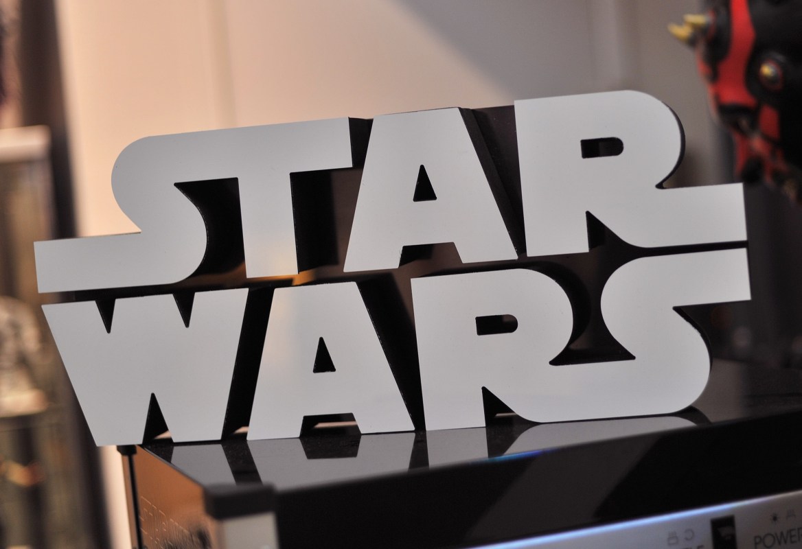 A Star Wars logo sign is seen atop a popcorn machine inside Rancho Obi-Wan, the world's largest private collection of Star Wars memorabilia, in Petaluma, California on November 24, 2015. Disney executive are currently reevaluating their release strategy for the storied franchise. (Photo by JOSH EDELSON/AFP/Getty Images)