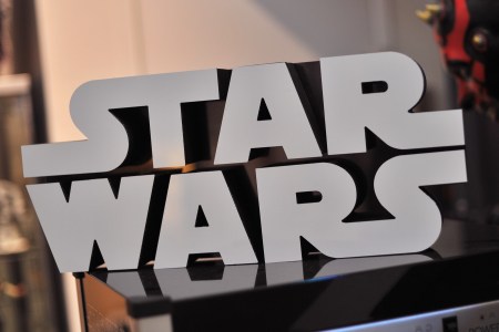 A Star Wars logo sign is seen atop a popcorn machine inside Rancho Obi-Wan, the world's largest private collection of Star Wars memorabilia, in Petaluma, California on November 24, 2015. Disney executive are currently reevaluating their release strategy for the storied franchise. (Photo by JOSH EDELSON/AFP/Getty Images)