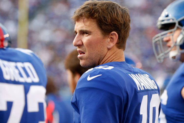 Eli Manning of the New York Giants. (Photo by Jim McIsaac/Getty Images)