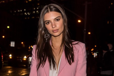 NEW YORK, NY - FEBRUARY 12:  Model Emily Ratajkowski is seen arriving to the Altuzarra fashion show during New York Fashion Week on February 12, 2017 in New York City.  (Photo by Gilbert Carrasquillo/GC Images)