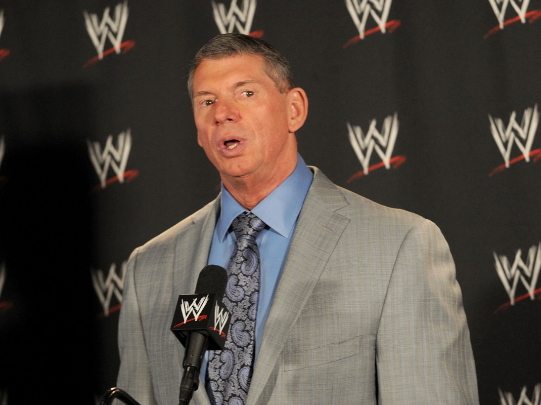 NEW YORK - MAY 21:  Chairman of World Wrestling Entertainment, Vince McMahon, attends the World Wrestling Entertainment "Denver Debacle" press conference at the Hard Rock Cafe, Times Square on May 21, 2009 in New York City.  (Photo by George Napolitano/Getty Images)