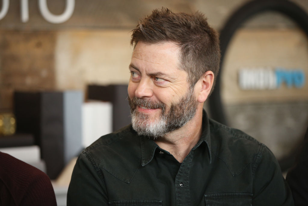 Actors  Nick Offerman of "White Fang' attends The IMDb Studio and The IMDb Show on Location at The Sundance Film Festival.  (Rich Polk/Getty Images for IMDb)