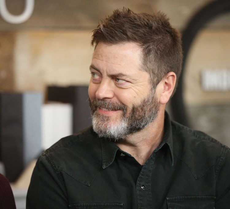 Actors  Nick Offerman of "White Fang' attends The IMDb Studio and The IMDb Show on Location at The Sundance Film Festival.  (Rich Polk/Getty Images for IMDb)