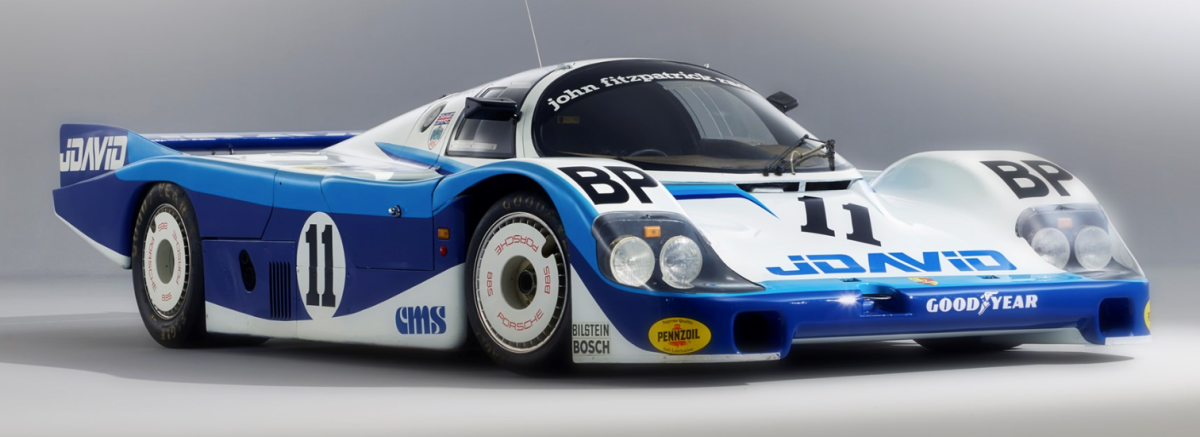 The 1983 Porsche 956 Group C racing car which is being offered at RM Sotheby’s Porsche 70th Anniversary Auction in Atlanta on Saturday, October 27, 2018. (Matthew Howell 2018, Courtesy of RM Sotheby's)