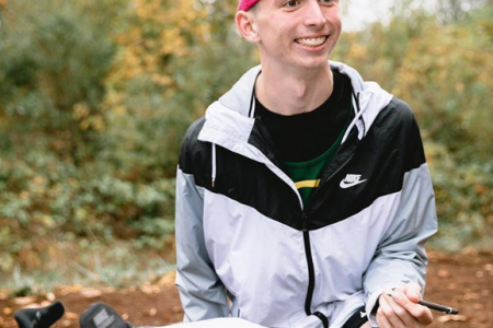 Justin Gallegos became the first athlete with cerebral palsy to sign a contract with Nike. (Justin Gallegos on Instagram)