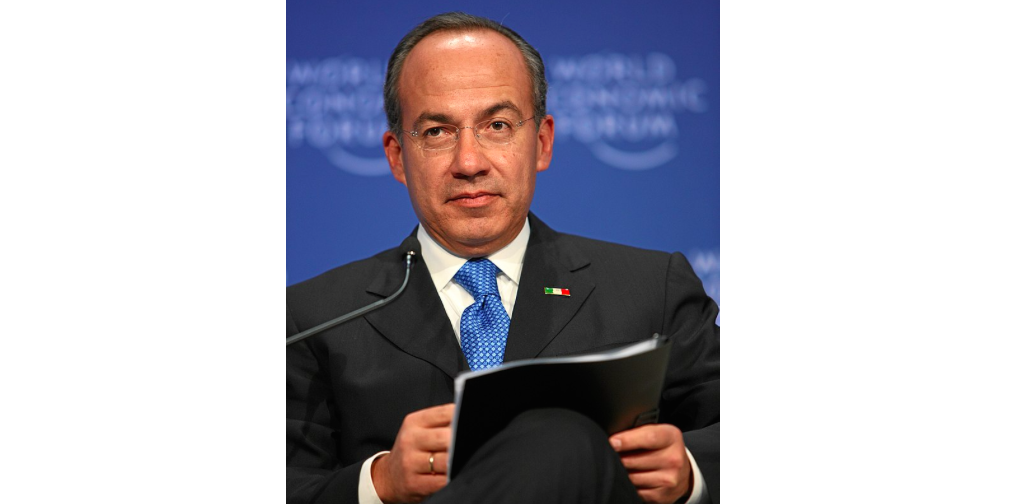 2009 file photo of Felipe Calderon, president of Mexico from 2006–12. (Photo credit: Wikimedia Commons)