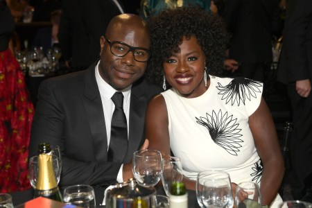 BEVERLY HILLS, CA - OCTOBER 26: Steve McQueen (L) and Viola Davis (R) attend the 2018 British Academy Britannia Awards presented by Jaguar Land Rover and American Airlines at The Beverly Hilton Hotel on October 26, 2018 in Beverly Hills, California.  (Photo by Emma McIntyre/BAFTA LA/Getty Images for BAFTA LA)