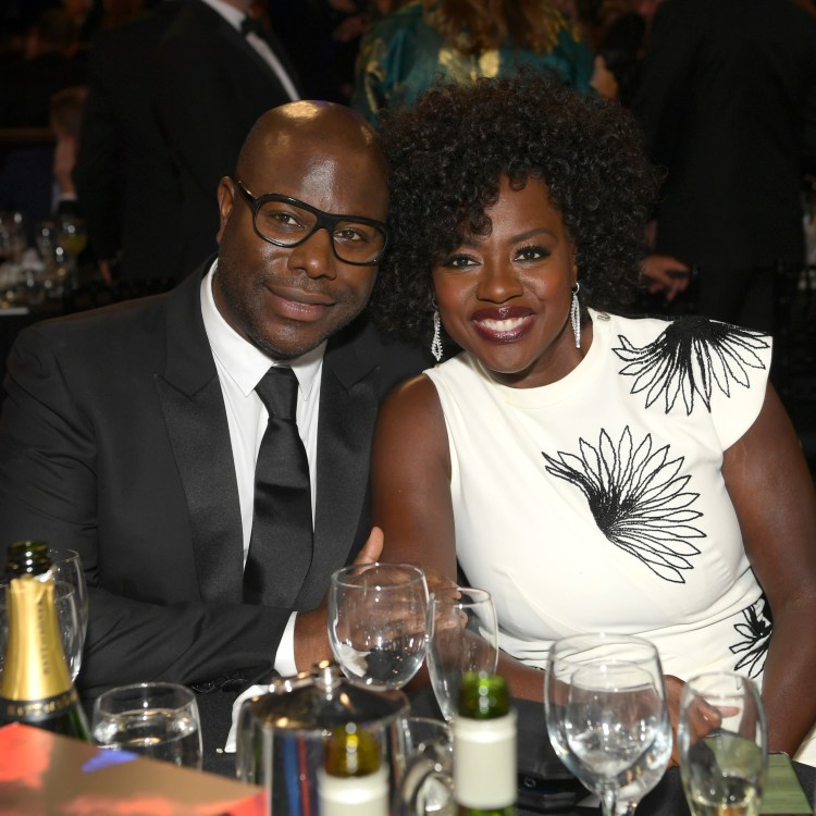 BEVERLY HILLS, CA - OCTOBER 26: Steve McQueen (L) and Viola Davis (R) attend the 2018 British Academy Britannia Awards presented by Jaguar Land Rover and American Airlines at The Beverly Hilton Hotel on October 26, 2018 in Beverly Hills, California.  (Photo by Emma McIntyre/BAFTA LA/Getty Images for BAFTA LA)