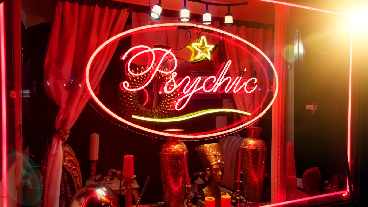 Store window of a psychic parlor in the East Village, Manhattan, New York City (Getty)