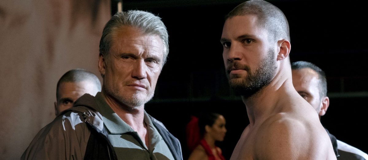 Dolph Lundgren and Florian Munteanu star as Ivan and Viktor Drago in CREED II,a Metro Goldwyn Mayer Pictures and Warner Bros. Pictures film. (Barry Wetcher / Metro Goldwyn Mayer Pictures / Warner Bros. Pictures© 2018 Metro-Goldwyn-Mayer Pictures Inc. and Warner Bros. Entertainment Inc.)