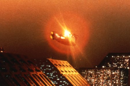 On the set of "Blade Runner", directed by Ridley Scott. (Photo by Sunset Boulevard/Corbis via Getty Images)