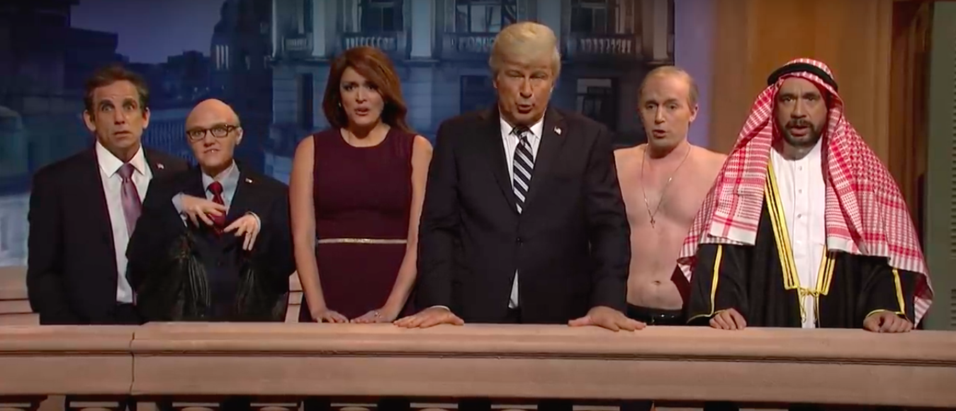 Saturday Night Live cold open sketch, December 1, 2018 (Photo credit: NBC)