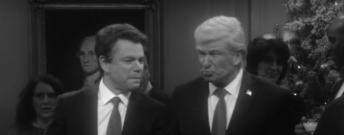Matt Damon and Alec Baldwin skewer Trump on SATURDAY NIGHT LIVE (NBC) 