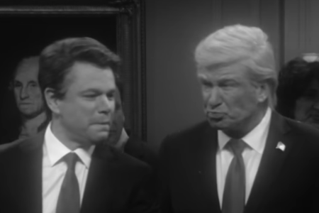 Matt Damon and Alec Baldwin skewer Trump on SATURDAY NIGHT LIVE (NBC) 