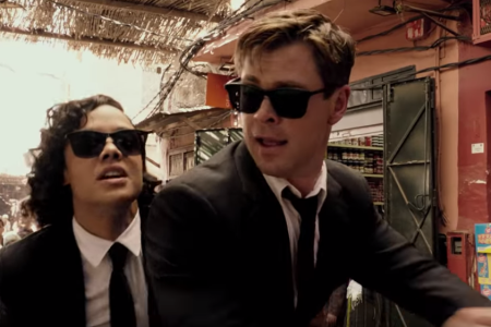 Tessa Thompson and Chris Hemsworth in the trailer for "Men in Black International." (Sony Pictures)