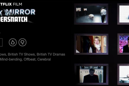 The title screen for "Bandersnatch."(Screenshot via Netflix)