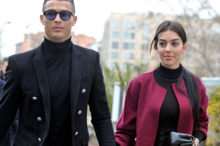 MADRID, SPAIN - JANUARY 22: Cristiano Ronaldo and Georgina Rodriguez arrive at the Audiencia Provincial on January 22, 2019 in Madrid, Spain. Cristiano has been called to declare for tax fraud case. (Photo by Europa Press Entertainment/Europa Press via Getty Images)