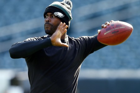 PHILADELPHIA, PA - OCTOBER 27: Quarterback Michael Vick #7 of the Philadelphia Eagles before a game against the New York Giants at Lincoln Financial Field on October 27, 2013 in Philadelphia, Pennsylvania. (Photo by Rich Schultz /Getty Images)