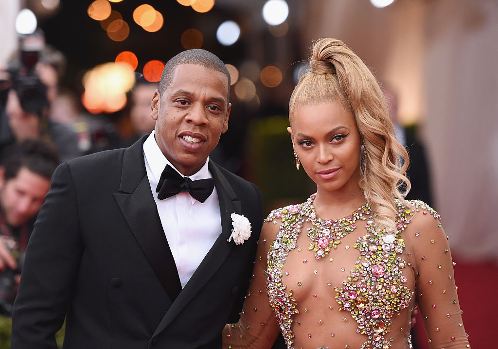 NEW YORK, NY - MAY 04:  Jay Z (L) and Beyonce attend the "China: Through The Looking Glass" Costume Institute Benefit Gala at the Metropolitan Museum of Art on May 4, 2015 in New York City. (Photo by Mike Coppola/Getty Images)