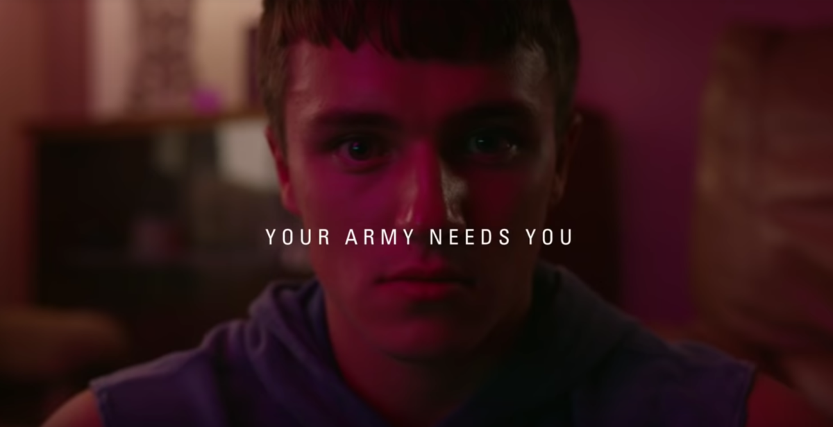 A screengrab from British Army recruitment ads targeted at millennials (YouTube)