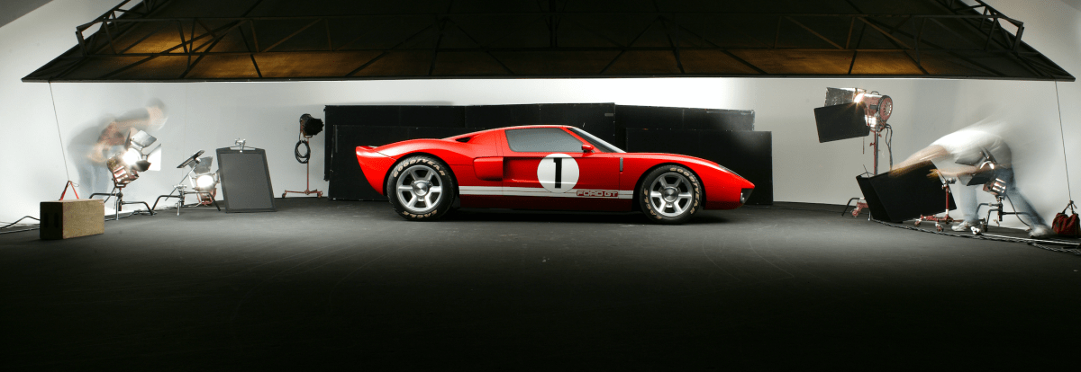 UNITED STATES - JUNE 01: Side view of red Ford GT 40 in the Detroit Studio.(Photo by John B. Carnett/Bonnier Corporation via Getty Images)