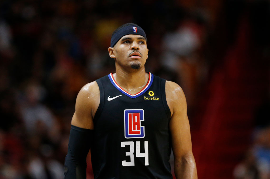 MIAMI, FLORIDA - JANUARY 23:  Tobias Harris #34 of the LA Clippers in action against the Miami Heat at American Airlines Arena on January 23, 2019 in Miami, Florida. (Photo by Michael Reaves/Getty Images)