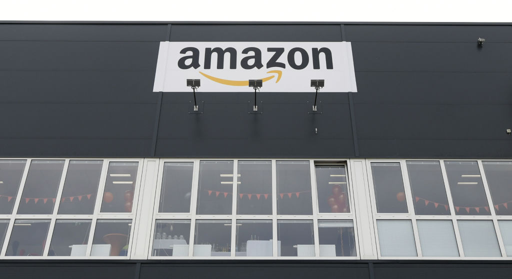 A picture taken on February 12, 2019 shows a view of a distribution center of US giant of online sales, Amazon in Grossebersdorf, Austria. (Photo by HANS KLAUS TECHT / APA / AFP) / Austria OUT        (Photo credit should read HANS KLAUS TECHT/AFP/Getty Images)