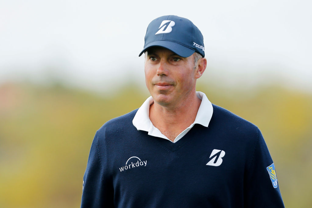 SCOTTSDALE, ARIZONA - FEBRUARY 02: Matt Kuchar looks on from the 14th green during the third round of the Waste Management Phoenix Open at TPC Scottsdale on February 02, 2019 in Scottsdale, Arizona. (Photo by Michael Reaves/Getty Images)