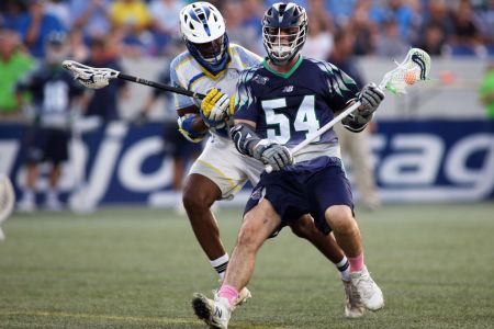 ANNAPOLIS, MD - JULY 20: Chesapeake Bayhawks Jake Froccaro (54) in action during a match between the Chesapeake Bayhawks and the Florida Launch on July 20, 2017, at Navy-Marine Corps Memorial Stadium in Annapolis, Maryland. (Photo by Daniel Kucin Jr./Icon Sportswire via Getty Images)