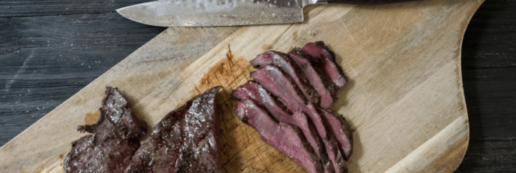 The beginning stages of making venison heart crostini. (MeatEater)