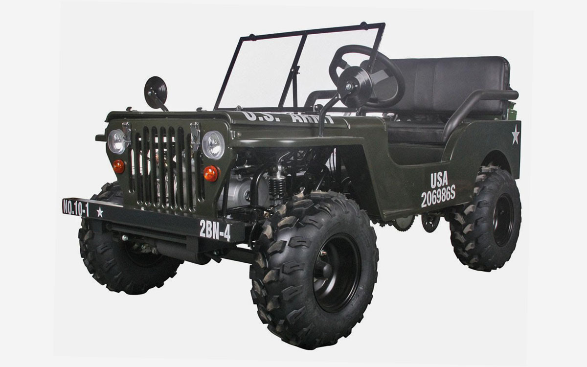 The Thunderbird Mini Jeep from New Mexicobased Zia ATVs InsideHook