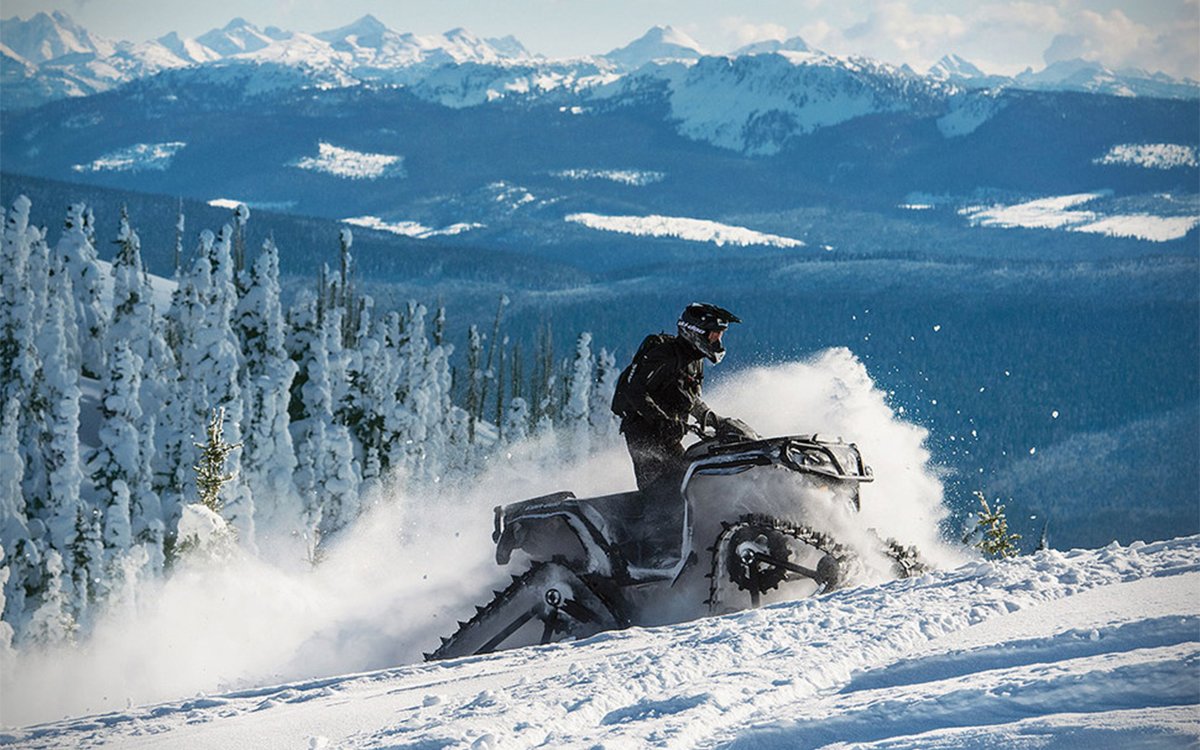 CanAm Apache 360 LT Track System Turns ATV to Snowmobile InsideHook
