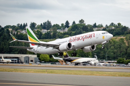 Ethiopian Airlines Boeing 737 MAX 8 jet (Photo credit: Boeing)