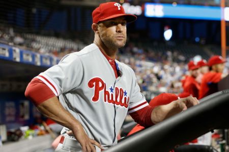 NEW YORK, NY - SEPTEMBER 07:  Manager Gabe Kapler #22 of the Philadelphia Phillies in action against the New York Mets at Citi Field on September 7, 2018 in the Flushing neighborhood of the Queens borough of New York City. The Phillies defeated the Mets 4-3.  (Photo by Jim McIsaac/Getty Images)