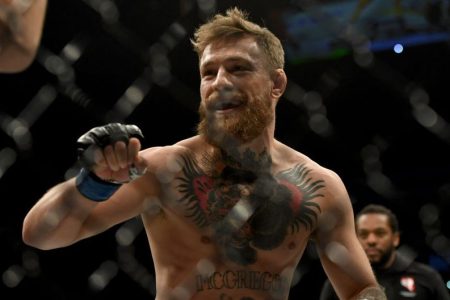 Conor McGregor in 2018. (Hans Gutknecht/Digital First Media/LA Daily News via Getty)