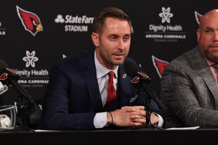 Arizona Cardinals head coach Kliff Kingsbury. (Photo by Norm Hall/Getty Images)