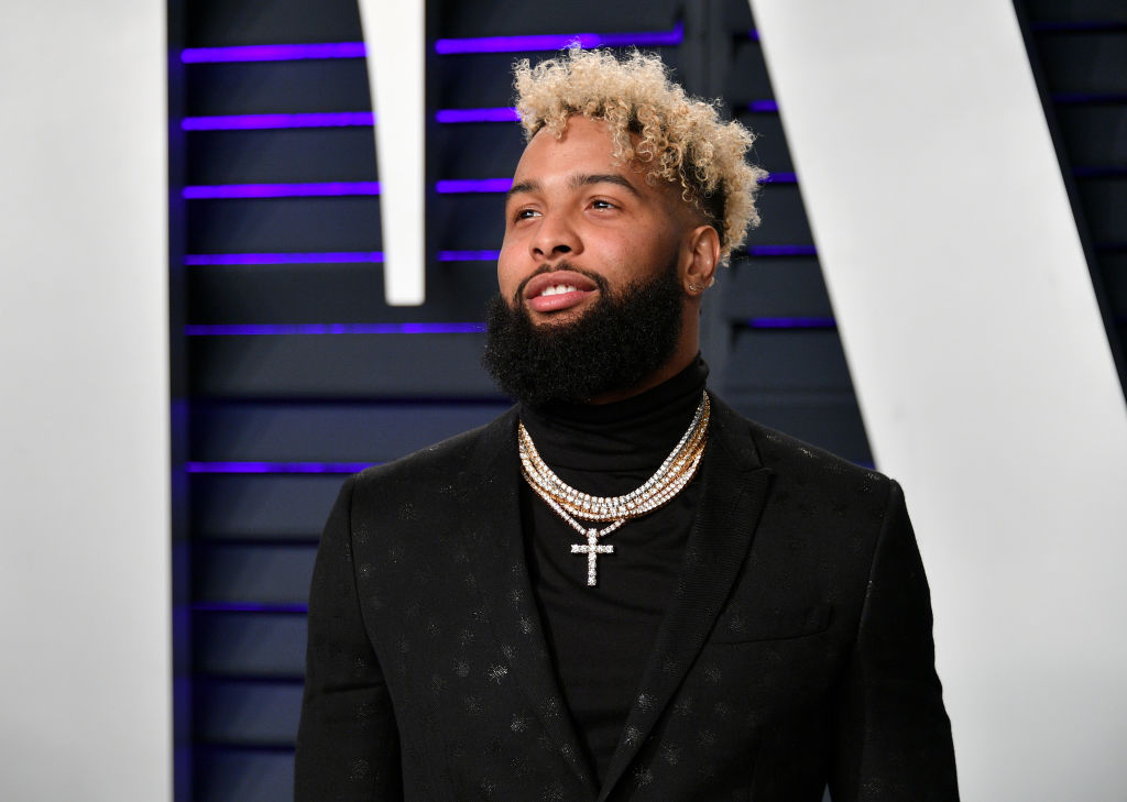 BEVERLY HILLS, CA - FEBRUARY 24:  Odell Beckham Jr. attends the 2019 Vanity Fair Oscar Party hosted by Radhika Jones at Wallis Annenberg Center for the Performing Arts on February 24, 2019 in Beverly Hills, California.  (Photo by Dia Dipasupil/Getty Images)