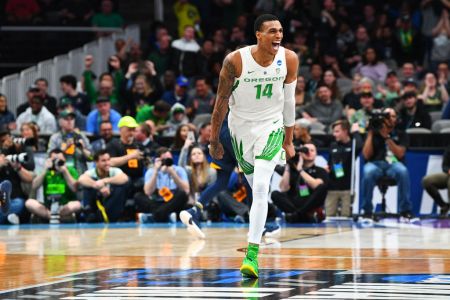 Oregon forward Kenny Wooten. (Photo by Brian Rothmuller/Icon Sportswire via Getty Images)