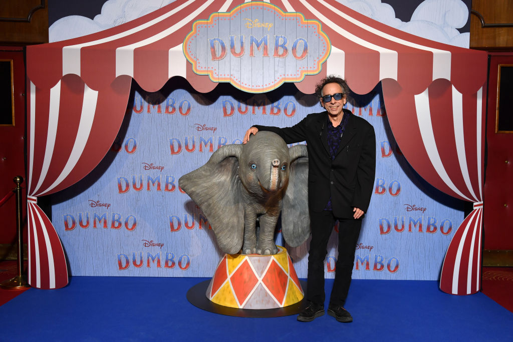 Tim Burton at Paris screening of “Dumbo.” Getty Images)