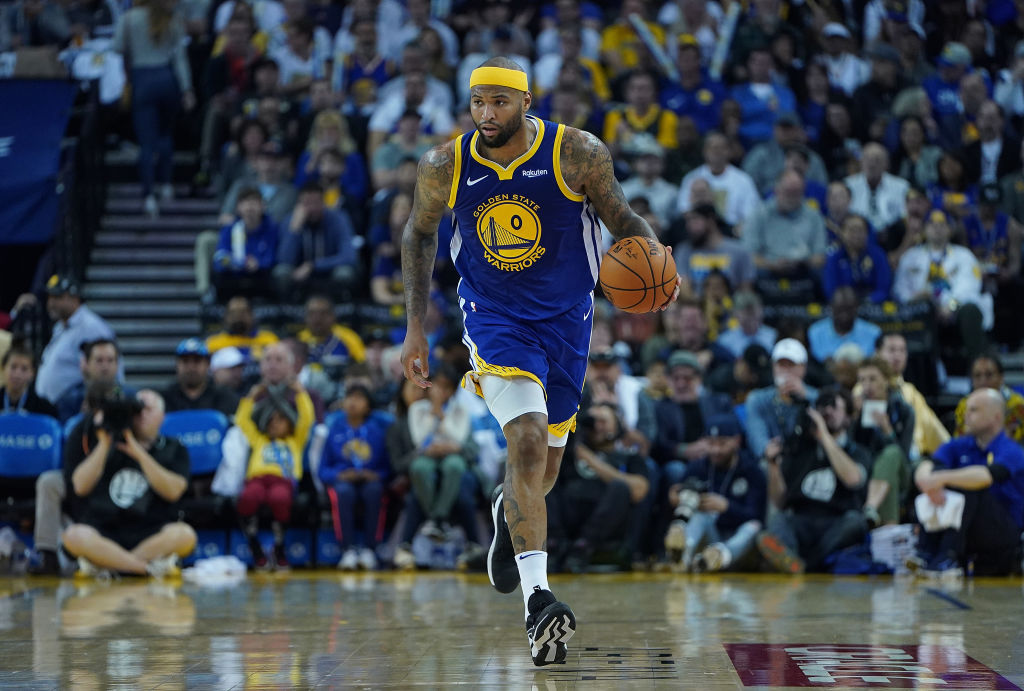 DeMarcus Cousins #0 of the Golden State Warriors. (Photo by Thearon W. Henderson/Getty Images)