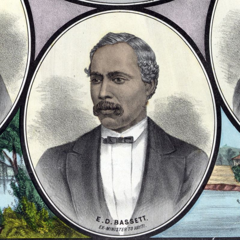 Ebenezer D. Bassett (1833-1908) was an African American who was appointed United States Ambassador to Haiti in 1869. He was the first African-American diplomat. (Getty Images)