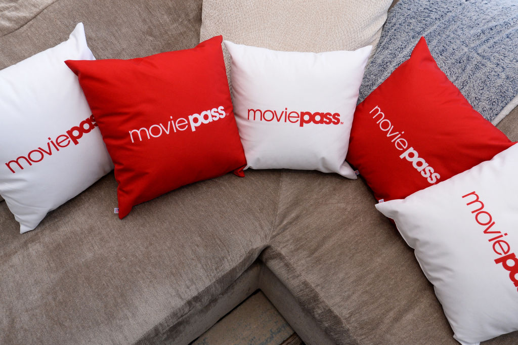 A view of signage at the MoviePass House Park City during Sundance 2018 on January 21, 2018 in Park City, Utah.  (Photo by Daniel Boczarski/Getty Images for MoviePass)