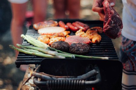 A photo of a grill taken in Leipzig, Germany