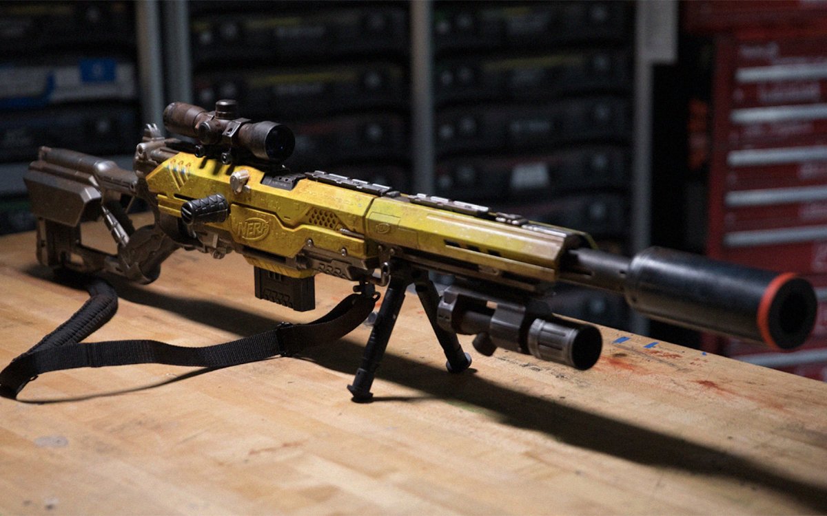 Adam Savage Made a Nerf Sniper Rifle - InsideHook
