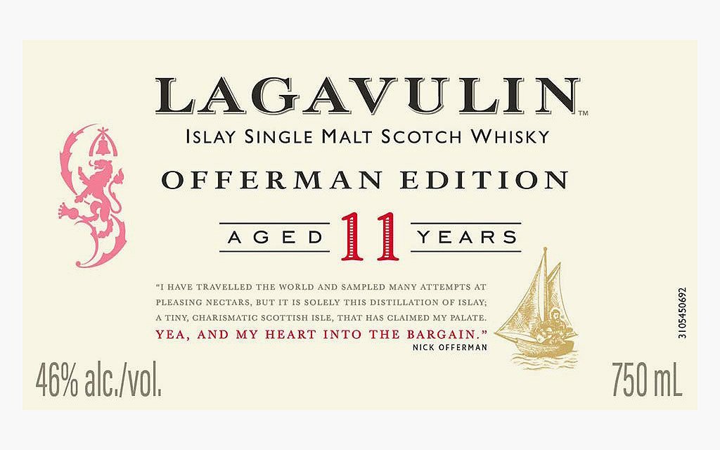11-Year Offerman Edition of Lagavulin Islay Single Malt Scotch Whisky