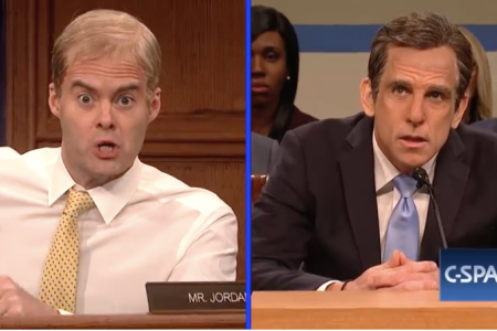 The cold open sketch of 'Saturday Night Live' on March 2, 2019, parodied the Michael Cohen hearing. (Photo credit: Screenshot, YouTube, NBC's 'Saturday Night Live')