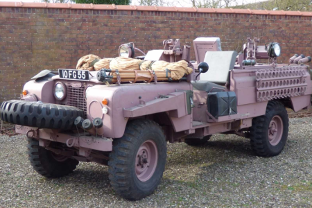 The Series 2A SAS Land Rover Pink Panther being sold by P.A Blanchard & Co. (P.A Blanchard) 