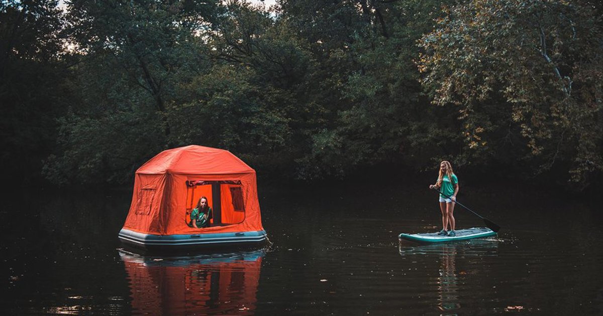 The Shoal Tent Is an Inflatable, Floating Camping Raft