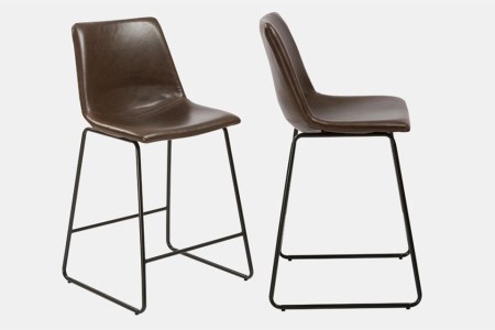 Pick Up a Pair of Great-Lookin’ Leather Barstools for Under $100