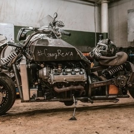 Nothing to See Here, Just a Motorcycle Powered by a Lexus V8 Engine